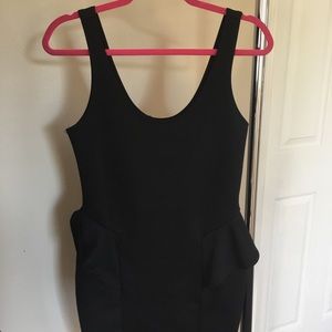 Black Peplum Dress